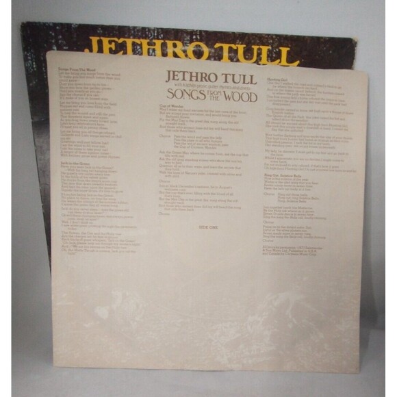 Jethro Tull "Songs From The Wood" LP vinyl Record CHR 1132, 1977 - Picture 12 of 12